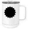 15 oz. White Vacuum Insulated Mug w/Slider Lid Thumbnail