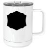 15 oz. White Vacuum Insulated Mug w/Slider Lid Thumbnail