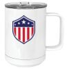 15 oz. White Vacuum Insulated Mug w/Slider Lid Thumbnail