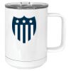 15 oz. White Vacuum Insulated Mug w/Slider Lid Thumbnail