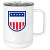 15 oz. White Vacuum Insulated Mug w/Slider Lid Thumbnail