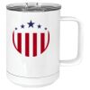15 oz. White Vacuum Insulated Mug w/Slider Lid Thumbnail