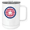 15 oz. White Vacuum Insulated Mug w/Slider Lid Thumbnail