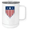 15 oz. White Vacuum Insulated Mug w/Slider Lid Thumbnail