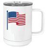 15 oz. White Vacuum Insulated Mug w/Slider Lid Thumbnail