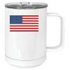 15 oz. White Vacuum Insulated Mug w/Slider Lid Thumbnail