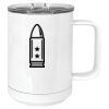 15 oz. White Vacuum Insulated Mug w/Slider Lid Thumbnail