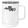 15 oz. White Vacuum Insulated Mug w/Slider Lid Thumbnail