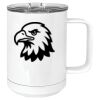 15 oz. White Vacuum Insulated Mug w/Slider Lid Thumbnail