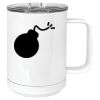 15 oz. White Vacuum Insulated Mug w/Slider Lid Thumbnail