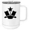 15 oz. White Vacuum Insulated Mug w/Slider Lid Thumbnail