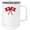 15 oz. White Vacuum Insulated Mug w/Slider Lid Thumbnail