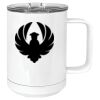 15 oz. White Vacuum Insulated Mug w/Slider Lid Thumbnail