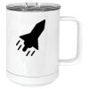 15 oz. White Vacuum Insulated Mug w/Slider Lid Thumbnail