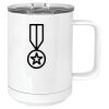 15 oz. White Vacuum Insulated Mug w/Slider Lid Thumbnail