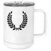 15 oz. White Vacuum Insulated Mug w/Slider Lid Thumbnail