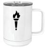 15 oz. White Vacuum Insulated Mug w/Slider Lid Thumbnail