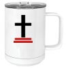 15 oz. White Vacuum Insulated Mug w/Slider Lid Thumbnail