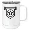 15 oz. White Vacuum Insulated Mug w/Slider Lid Thumbnail