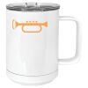 15 oz. White Vacuum Insulated Mug w/Slider Lid Thumbnail