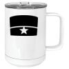 15 oz. White Vacuum Insulated Mug w/Slider Lid Thumbnail