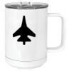 15 oz. White Vacuum Insulated Mug w/Slider Lid Thumbnail