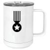 15 oz. White Vacuum Insulated Mug w/Slider Lid Thumbnail