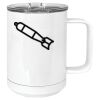 15 oz. White Vacuum Insulated Mug w/Slider Lid Thumbnail