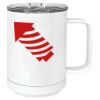 15 oz. White Vacuum Insulated Mug w/Slider Lid Thumbnail