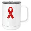 15 oz. White Vacuum Insulated Mug w/Slider Lid Thumbnail
