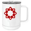 15 oz. White Vacuum Insulated Mug w/Slider Lid Thumbnail
