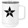 15 oz. White Vacuum Insulated Mug w/Slider Lid Thumbnail