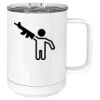 15 oz. White Vacuum Insulated Mug w/Slider Lid Thumbnail