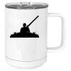 15 oz. White Vacuum Insulated Mug w/Slider Lid Thumbnail