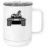 15 oz. White Vacuum Insulated Mug w/Slider Lid Thumbnail