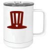 15 oz. White Vacuum Insulated Mug w/Slider Lid Thumbnail
