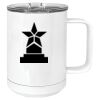 15 oz. White Vacuum Insulated Mug w/Slider Lid Thumbnail