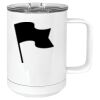 15 oz. White Vacuum Insulated Mug w/Slider Lid Thumbnail