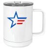 15 oz. White Vacuum Insulated Mug w/Slider Lid Thumbnail