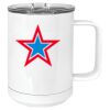 15 oz. White Vacuum Insulated Mug w/Slider Lid Thumbnail