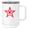 15 oz. White Vacuum Insulated Mug w/Slider Lid Thumbnail