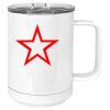 15 oz. White Vacuum Insulated Mug w/Slider Lid Thumbnail