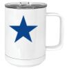 15 oz. White Vacuum Insulated Mug w/Slider Lid Thumbnail