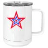 15 oz. White Vacuum Insulated Mug w/Slider Lid Thumbnail