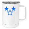 15 oz. White Vacuum Insulated Mug w/Slider Lid Thumbnail