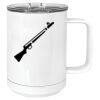 15 oz. White Vacuum Insulated Mug w/Slider Lid Thumbnail