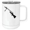 15 oz. White Vacuum Insulated Mug w/Slider Lid Thumbnail