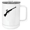 15 oz. White Vacuum Insulated Mug w/Slider Lid Thumbnail