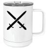 15 oz. White Vacuum Insulated Mug w/Slider Lid Thumbnail