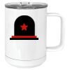 15 oz. White Vacuum Insulated Mug w/Slider Lid Thumbnail